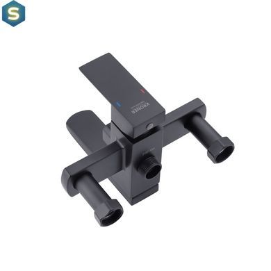 Душевая система Kroner KRP Edelstahl Kubus - SCH063 CV022979, Черный матовый