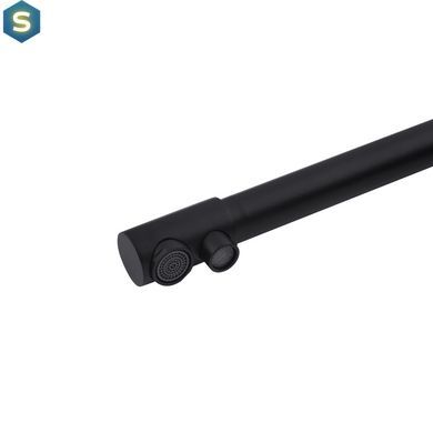 Змішувач для кухні з підключенням до фільтру Kroner KRP Edelstahl Kubus - SCH03810 CV027939, Черный матовый