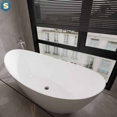 Ванна окремостояча глянцева Amidicon Capri 170x77 з литого каменю CAPRI_170_HL