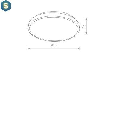 Світильник Nowodvorski 10971 Agnes Round Led Pro 1x22W 3000K 1600Lm IP44 Bk