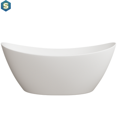 Ванна окремостояча глянцева Amidicon Capri 170x77 з литого каменю CAPRI_170_HL