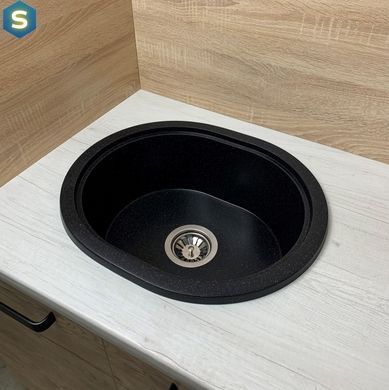Кухонна мийка Adamant Circum 500x425x180 чорний 622223, Чорний/золото