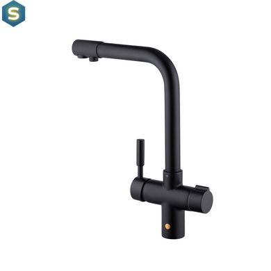 Змішувач для кухні Kroner KRP K&uuml;che - SCH0381 CV024308, Черный матовый