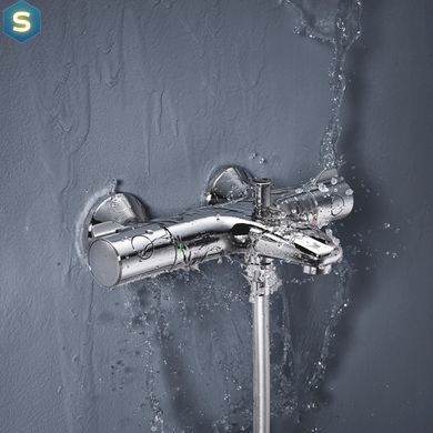 Комплект змішувачів для ванної кімнати з термостатом Grohe QuickFix UA202304TS, Хром