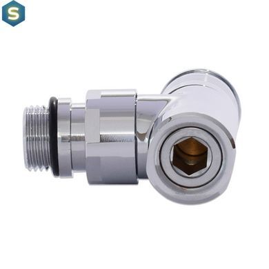 Кран кутовий Luxon звичайний для рушникосушки 1/2"-1/2" (LX-4702)
