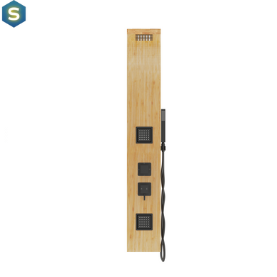 Душова панель Corsan Bao bamboo black B022MBL, Дуб