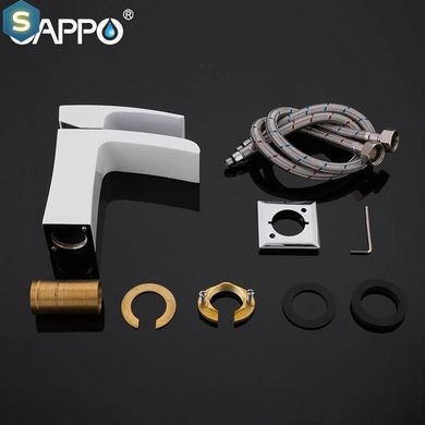 Смеситель для умывальника Gappo G1007-30, белый/хром, Белый