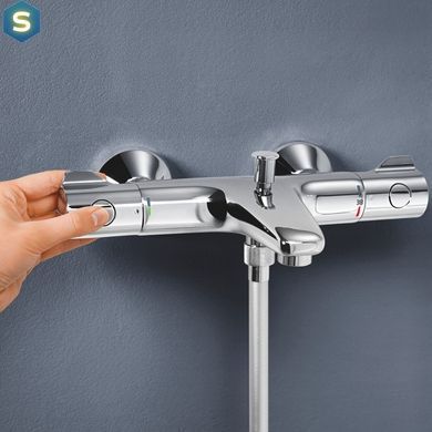 Комплект змішувачів для ванної кімнати з термостатом Grohe QuickFix UA202304TS, Хром
