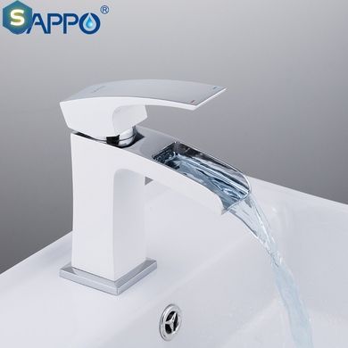 Смеситель для умывальника Gappo G1007-30, белый/хром, Белый