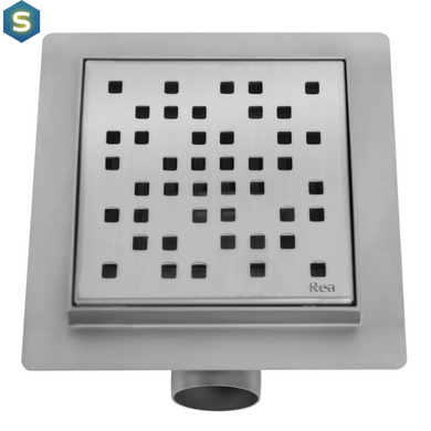 Трап для душа Rea Dots 12x12 nickiel brushed REA-G6202