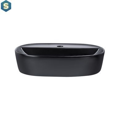 Умывальник Qtap Scorpio 500х385х120 Black matt QT146533MB, Черный матовый