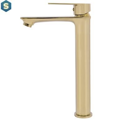 Змішувач для умивальника Rea Mayson gold високий REA-B5103, Золотий