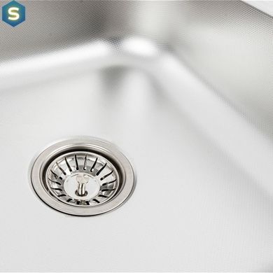Кухонная мойка из нержавеющей стали Valeso 8060 R декор (0,7/160 мм), Decor