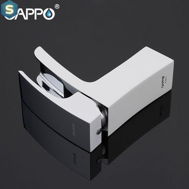 Смеситель для умывальника Gappo G1007-30, белый/хром, Белый