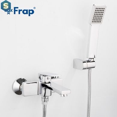 Смеситель для ванны однорычажный короткий литой латунь &Oslash;35 Frap 1/10 F3246 (H46), Хром