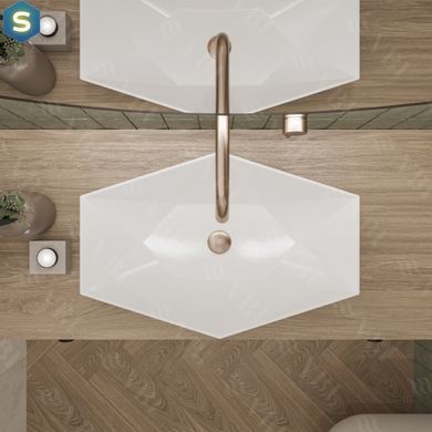 Умивальник (раковина) VBI VENEZIA WHITE накладний, Білий