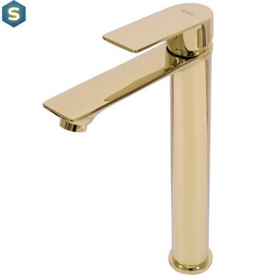 Змішувач для умивальника Rea Mayson gold високий REA-B5103, Золотий