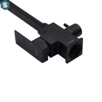 Змішувач для кухні з підключенням до фільтру Kroner KRP Edelstahl Kubus - SCH03810 CV027939, Черный матовый