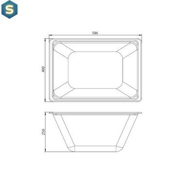 Контейнер для хранения AM.PM Gem W90A-070-070W-C, Белый