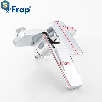 Смеситель для ванны однорычажный короткий литой латунь &Oslash;35 Frap 1/10 F3246 (H46), Хром