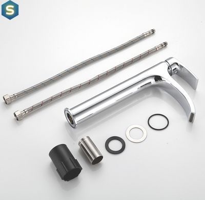 Змішувач для умивальника Frap F1069-2 високий, Хром