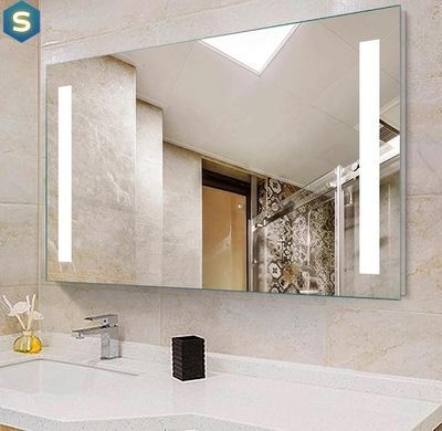 Дзеркало Dusel DE-M1041 65x80 з годинником, Білий