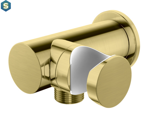 Душова система прихованного монтажу Kohlman Experience Brushed Gold + Box прихованого монтажу QW210EGDBR30, Золотий