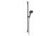Душовий гарнітур Hansgrohe Raindance Alive Select S EcoSmart зі стійкою Unica S Puro 90 brushed black chrome 24603340, Шліфований чорний хром