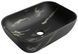 Умивальник Mexen Rita black marble matt накладний MEX-21084588, Черный матовый