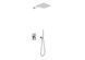 Душевая система Kohlman Dexame 30 chrome + BOX скрытого монтажа QW210DQ30, Хром