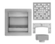 Трап для душа Rea Dots 12x12 nickiel brushed REA-G6202