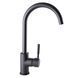 Змішувач для кухні Globus Lux Lazer GLLR-0203S-11-graphite, Черный матовый