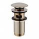 Донний клапан Omnires click-clack brushed gold A706GLB, Золотий