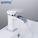 Смеситель для умывальника Gappo G1007-30, белый/хром, Белый