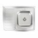 Кухонная мойка из нержавеющей стали Valeso 8060 R декор (0,7/160 мм), Decor