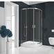 Душова кабіна New Trendy Suvia 90x90 з піддоном ZS-0002, Хром, прозорий
