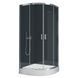 Душова кабіна New Trendy Suvia 90x90 з піддоном ZS-0002, Хром, прозорий