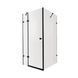 Душова кабіна Qtap Capricorn BLA1099SC6 90x90 см, скло Clear 6 мм, покриття CalcLess без піддона, Чорний/золото, Універсальна, прозорий