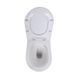Подвесной унитаз Qtap Robin + инсталляция Qtap Nest 4 в 1 (линейная клавиша White), Белый