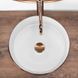 Умивальник Rea Sami rose brushed gold white накладний REA-U3303, Золотий