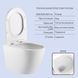 Подвесной унитаз Qtap Robin + инсталляция Qtap Nest 4 в 1 (линейная клавиша White), Белый