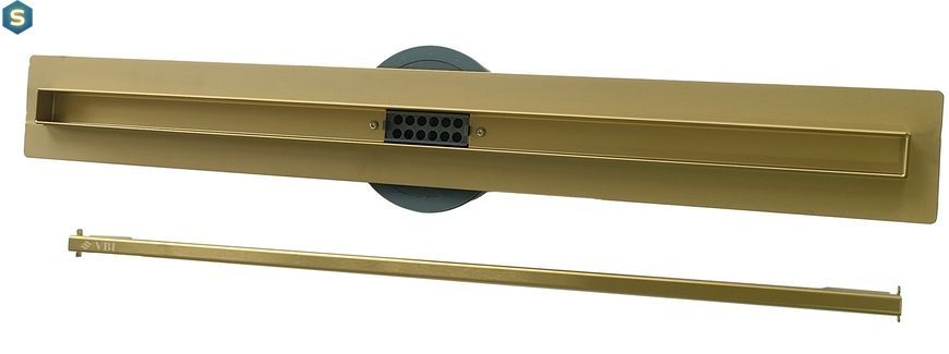 Душовий канал VBI Fort Slim 90 brushed gold VBI-060209BG