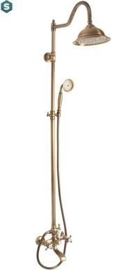 Душова система Rea Bergamo antique bronze з виливом REA-P5002, Бронза