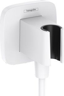 Шлангове під'єднання Hansgrohe FixFit Porter Q з тримачем Matt White 26887700