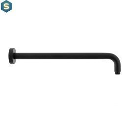 Верхній душ Paffoni Syncro Quadro &Oslash;300xh8 мм з утримувачем 400 мм black matt ZSOF079NO + ZSOF034NO, Черный матовый
