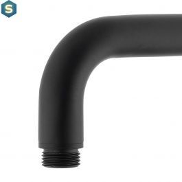 Верхній душ Paffoni Syncro Quadro &Oslash;300xh8 мм з утримувачем 400 мм black matt ZSOF079NO + ZSOF034NO, Черный матовый