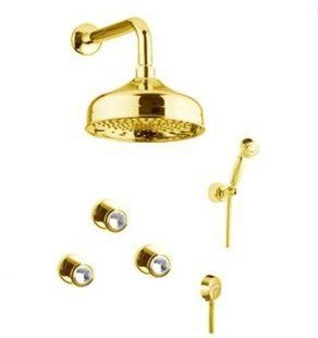 Душова система прихованого монтажу Fiore Venere Sky золото/Swarovski 13OO0606