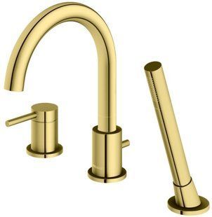 Змішувач на борт ванни Kohlman Axel gold QB241AGD, Золотий