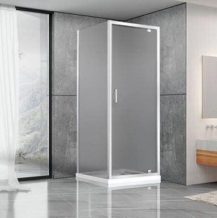 Душова кабіна Dusel A-516 90x90x190 шиншила, Хром, матовий, хром, 90x90