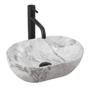Умивальник Rea Amelia mini stone matt накладний REA-U9109, Каппучино